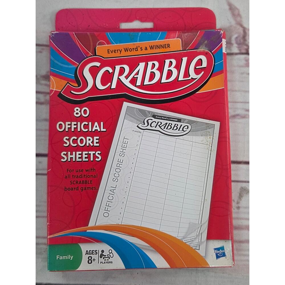 Scrabble 80 Official Score Sheets Brand New